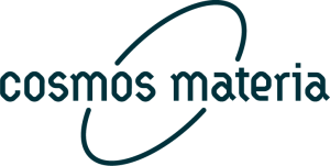 cosmos materia logotype couleur sur blanc sans fond